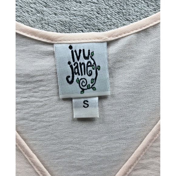 Ivy Jane Women's Small Peach‎ Silky Sheer Cover Up Dress Nightwear Sleeveless - Picture 3 of 6